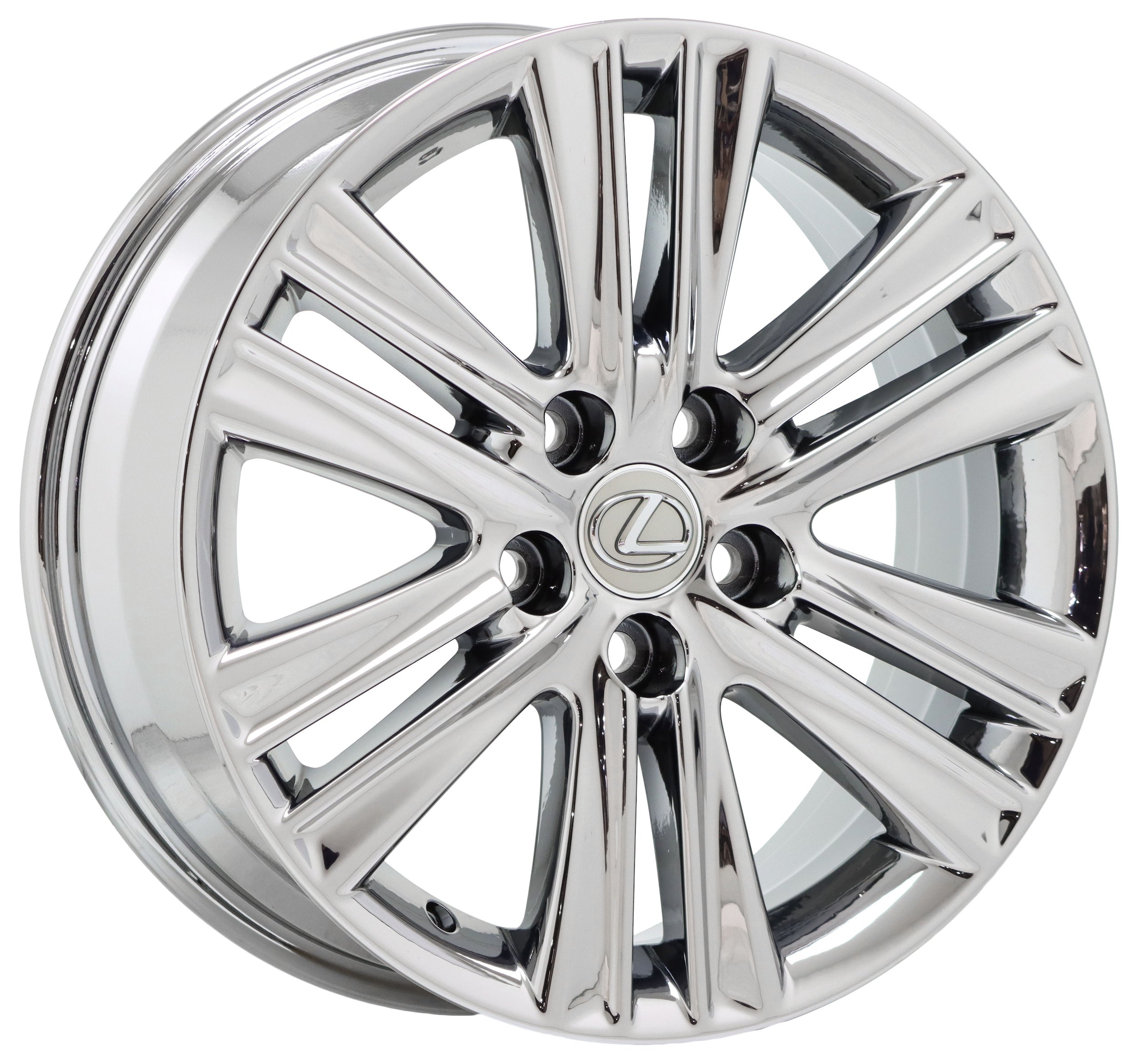 17" Lexus ES350 Bright Chrome wheel rim Factory OEM single 74276
